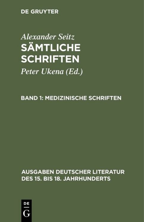 Produktbild: Medizinische Schriften