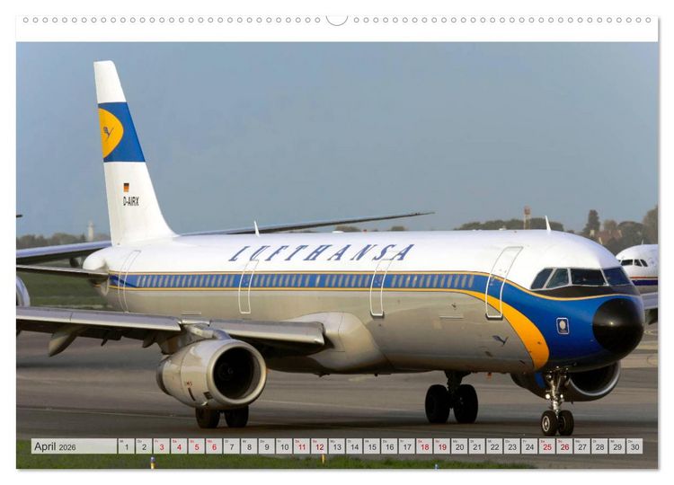 Produktbild: Flugzeuge im Retro-Stil (Wandkalender 2026 DIN A2 quer), CALVENDO Monatskalender