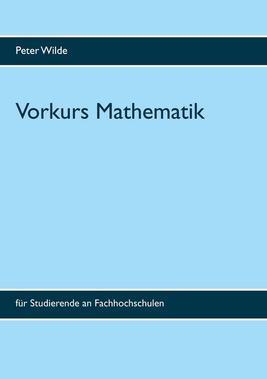 Produktbild: Vorkurs Mathematik