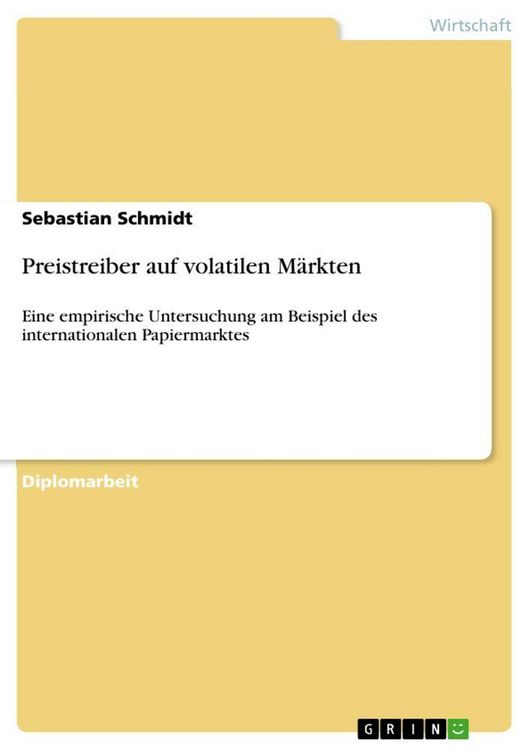 Produktbild: Preistreiber auf volatilen M&auml;rkten