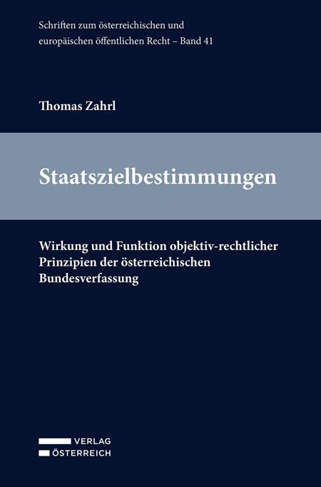 Produktbild: Staatszielbestimmungen