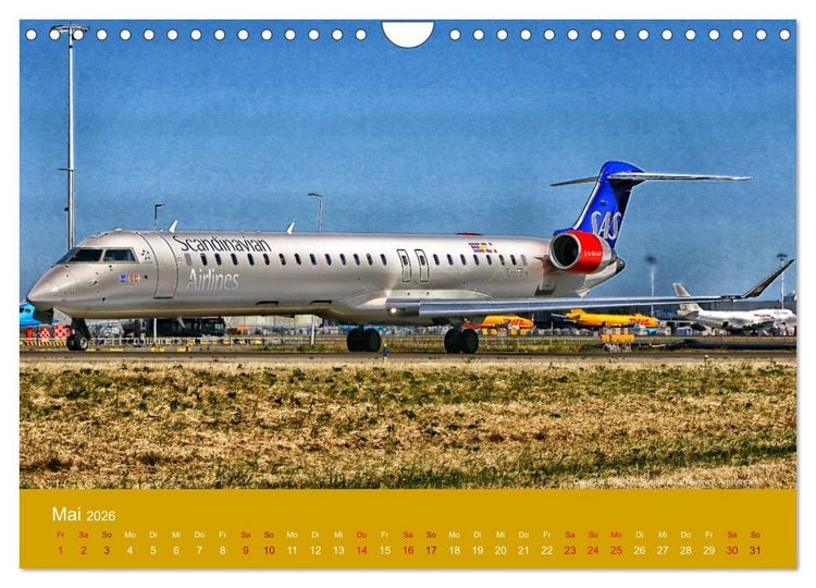 Produktbild: Art of Aviation - Kunstvolle Flugzeuge (Wandkalender 2026 DIN A4 quer), CALVENDO Monatskalender