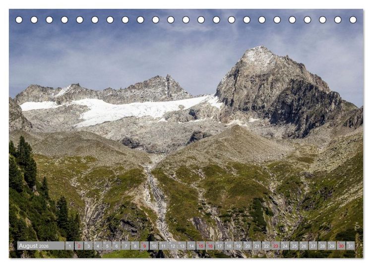 Produktbild: Die Zillertaler Alpen (Tischkalender 2026 DIN A5 quer), CALVENDO Monatskalender