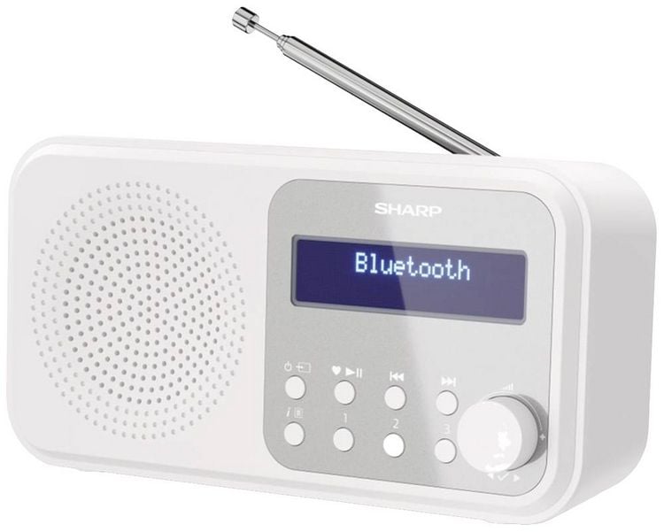 Produktbild: Sharp DR-P420 Tischradio DAB+, DAB, FM Bluetooth&reg;, USB Wei&szlig;