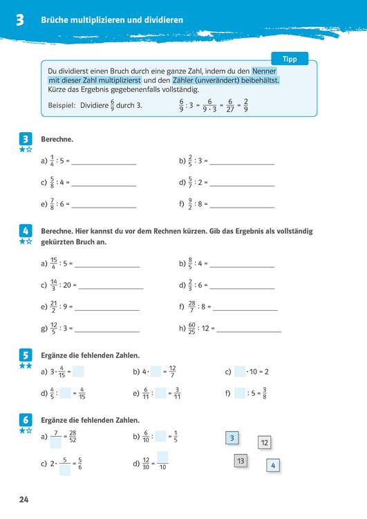 Produktbild: 10-Minuten-Training Rechnen mit Br&uuml;chen. Mathematik 5./6. Klasse