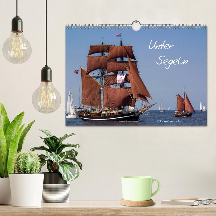 Produktbild: Unter Segeln (Wandkalender 2026 DIN A4 quer), CALVENDO Monatskalender