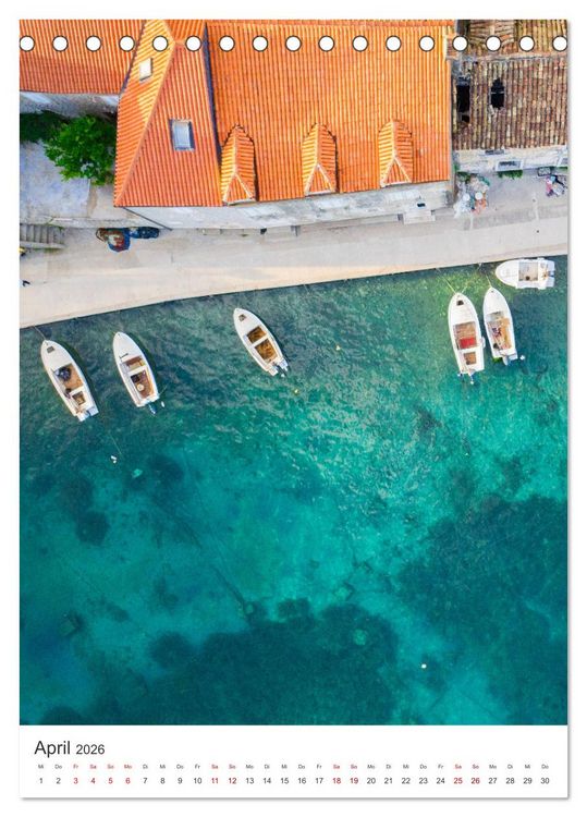 Produktbild: Kroatien - Eine Reise in das wundersch&ouml;ne Land. (Tischkalender 2026 DIN A5 hoch), CALVENDO Monatskalender