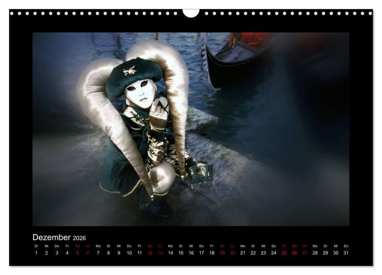 Produktbild: Venezianischer Karneval (Wandkalender 2026 DIN A3 quer), CALVENDO Monatskalender
