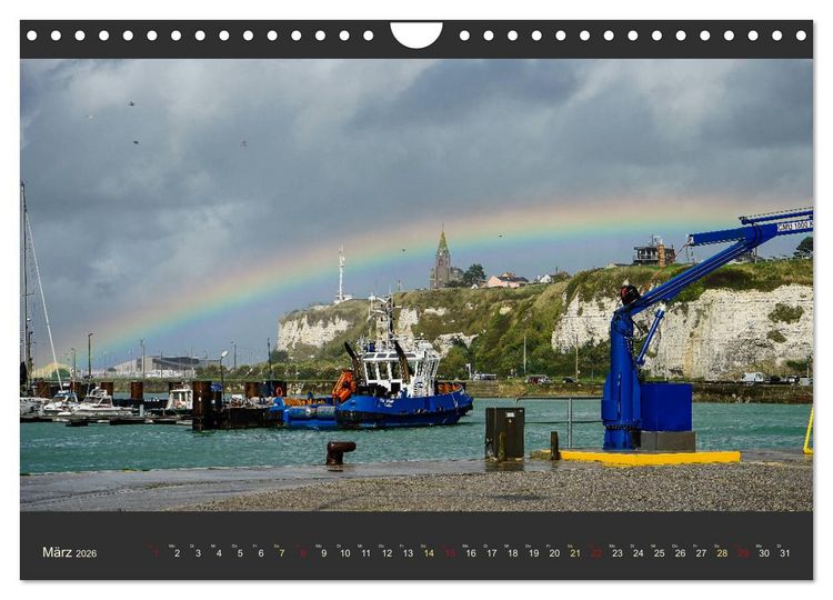 Produktbild: Normandie - Raue K&uuml;ste und malerische Hafenst&auml;dte (Wandkalender 2026 DIN A4 quer), CALVENDO Monatskalender