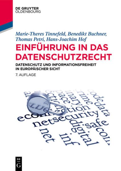 Produktbild: Einf&uuml;hrung in das Datenschutzrecht