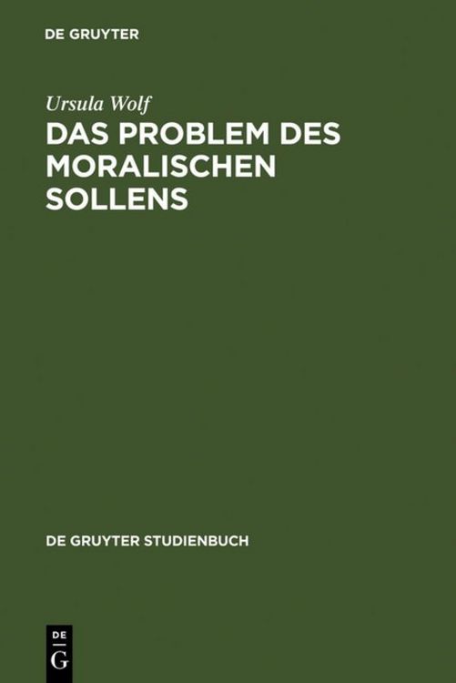 Produktbild: Das Problem des moralischen Sollens