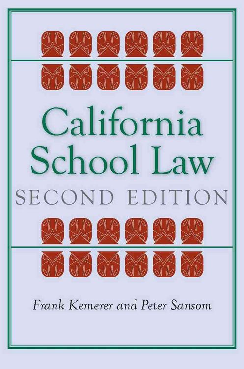 Produktbild: Kemerer, F: California School Law