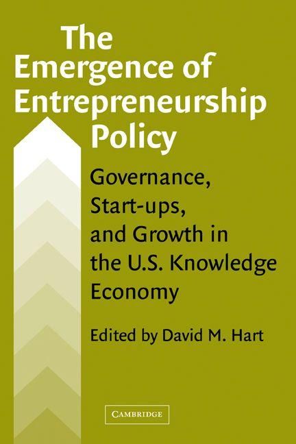 Produktbild: The Emergence of Entrepreneurship Policy