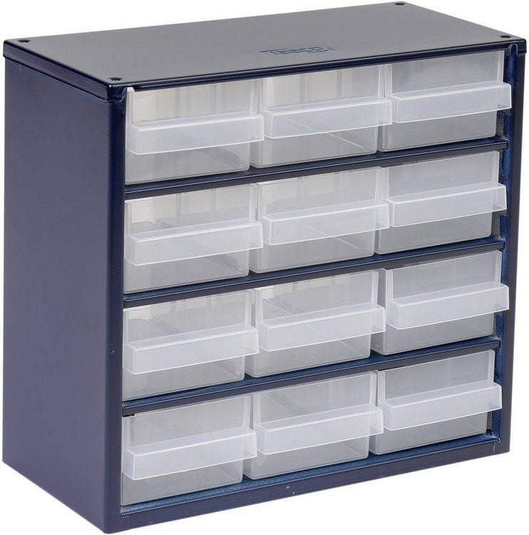 Produktbild: raaco 612-02 Kleinteilemagazin (B x H x T) 306 x 283 x 150 mm Anzahl F&auml;cher: 12 Inhalt 1 St.