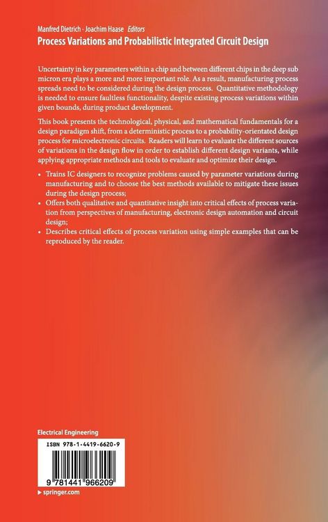 Produktbild: Process Variations and Probabilistic Integrated Circuit Design
