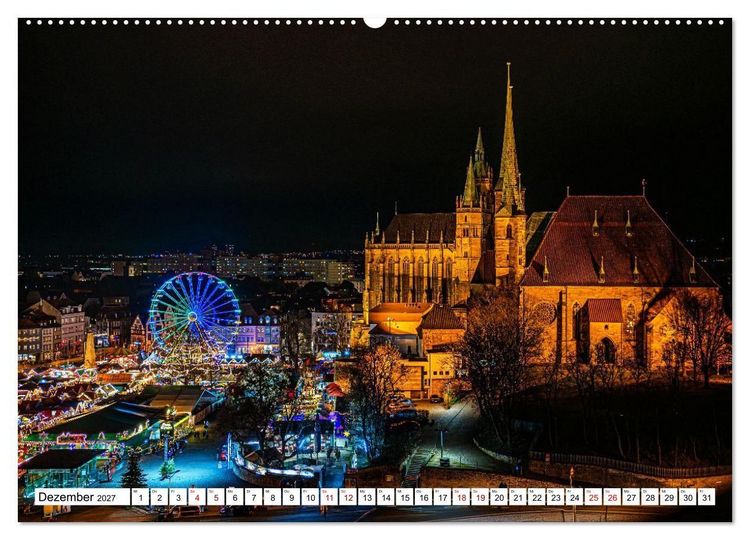 Produktbild: Erfurt - Stadt meines Herzens (Wandkalender 2027 DIN A2 quer), CALVENDO Monatskalender