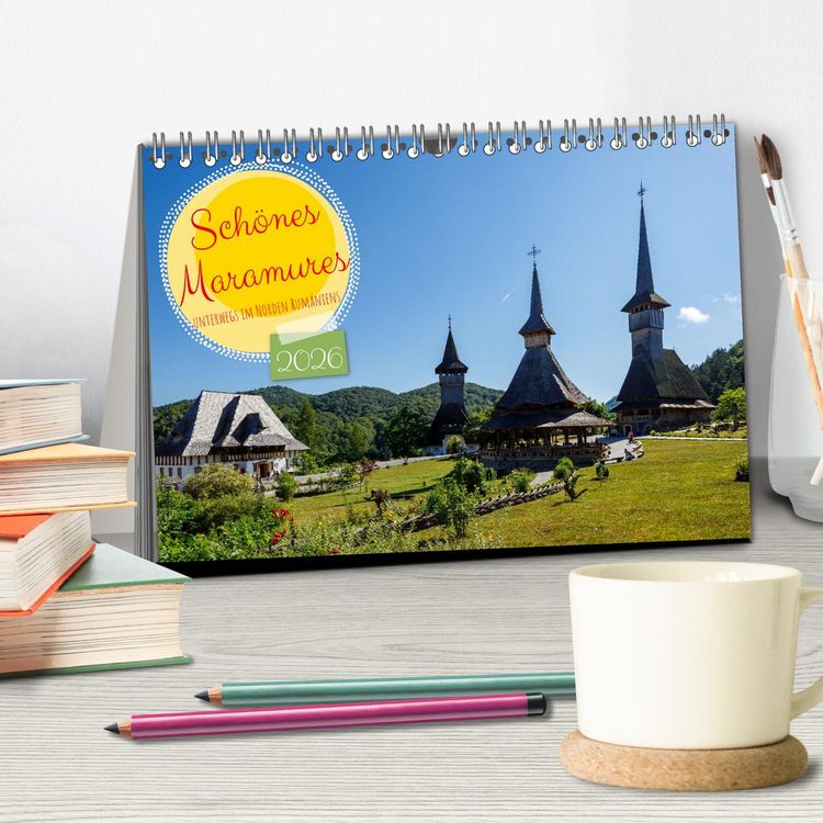Produktbild: Sch&ouml;nes Maramures (Tischkalender 2026 DIN A5 quer), CALVENDO Monatskalender