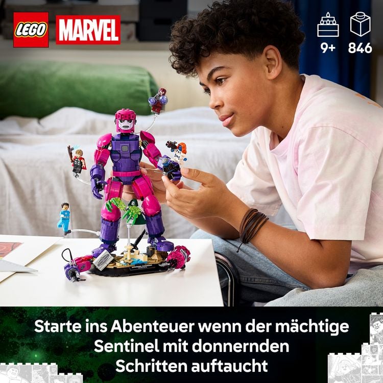Produktbild: LEGO | Marvel Legend&auml;rer Showdown: Avengers: Doomsday Modellbausatz 76348