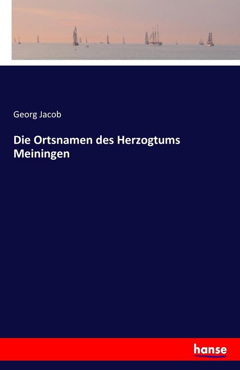 Produktbild: Die Ortsnamen des Herzogtums Meiningen