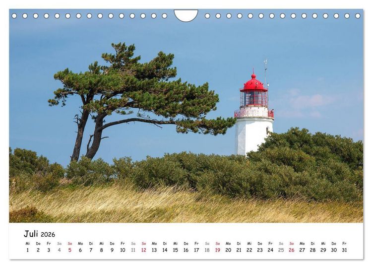 Produktbild: Deutschland- Nordsee und Ostsee (Wandkalender 2026 DIN A4 quer), CALVENDO Monatskalender