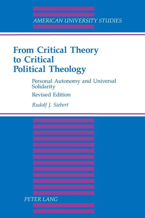 Produktbild: From Critical Theory to Critical Political Theology