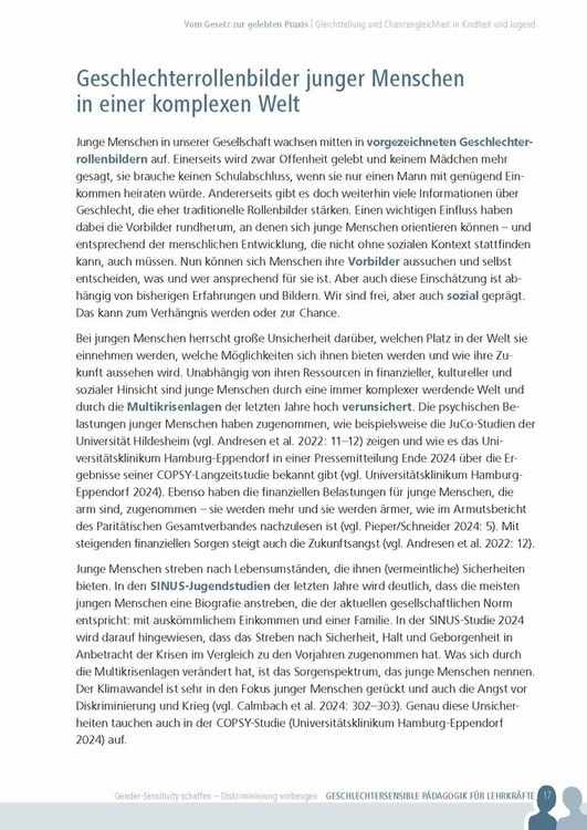 Produktbild: Geschlechtersensible P&auml;dagogik f&uuml;r Lehrkr&auml;fte