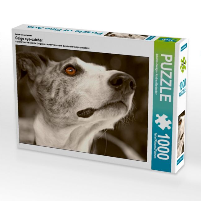 Produktbild: CALVENDO Puzzle Ein Motiv aus dem Kalender Galgo eye-catcher | 1000 Teile Lege-Gr&ouml;&szlig;e 64x48cm Foto-Puzzle f&uuml;r gl&uuml;ckliche Stunden