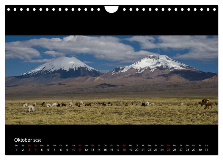 Produktbild: Peru & Bolivien - Land der Inka (Wandkalender 2026 DIN A4 quer), CALVENDO Monatskalender