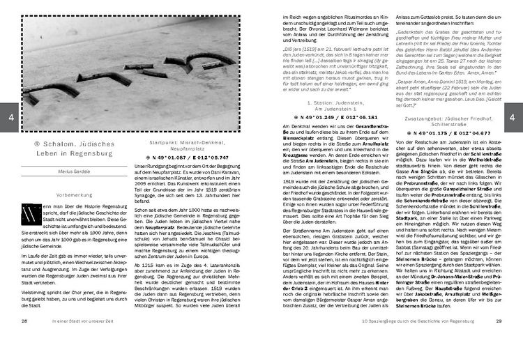 Produktbild: In einer Stadt vor unserer Zeit - 10 Spazierg&auml;nge durch die Geschichte von Regensburg