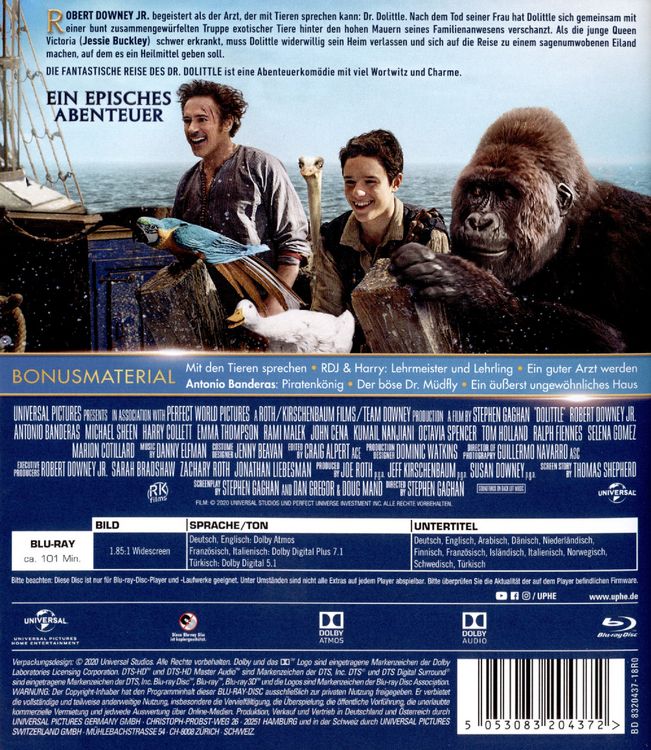 Produktbild: Die fantastische Reise des Dr. Dolittle