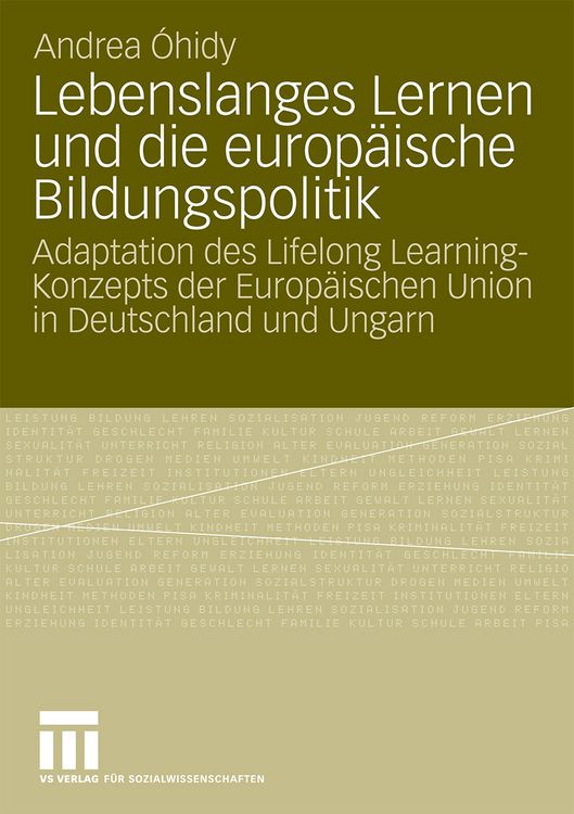 Produktbild: Lebenslanges Lernen und die europ&auml;ische Bildungspolitik