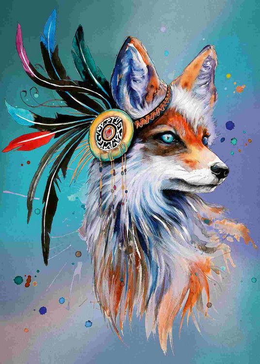 Produktbild: Erwachsenenpuzzle 1000 Teile - Boho Fuchs