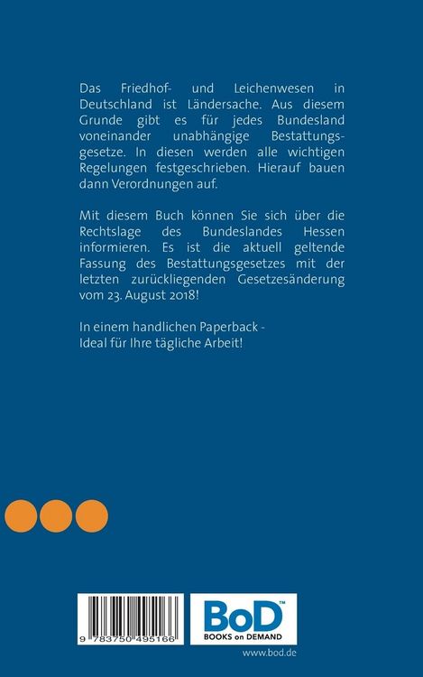 Produktbild: Hessisches Bestattungsgesetz