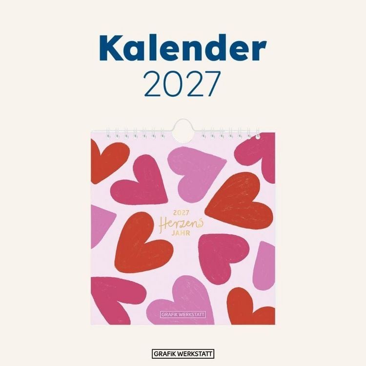 Produktbild: Postkartenkalender 2027 Herzensjahr