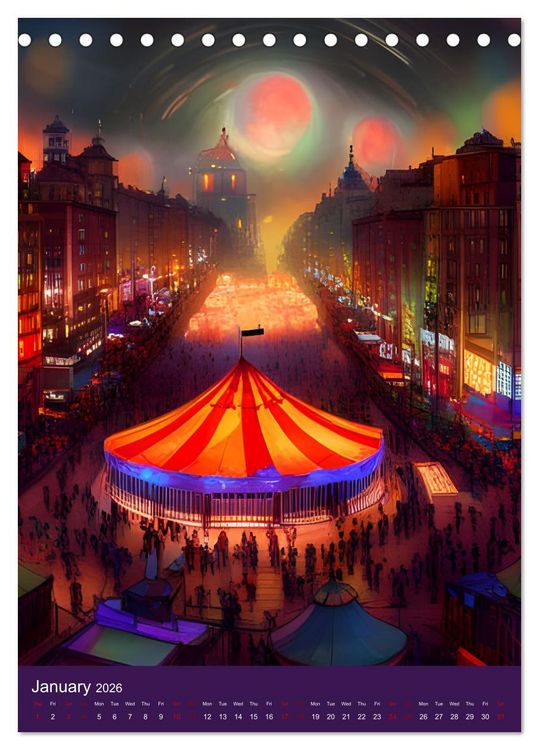 Produktbild: Fantasy Dreams (Desk Calendar 2026 DIN A5 portrait), CALVENDO 12 Month DeskCalendar