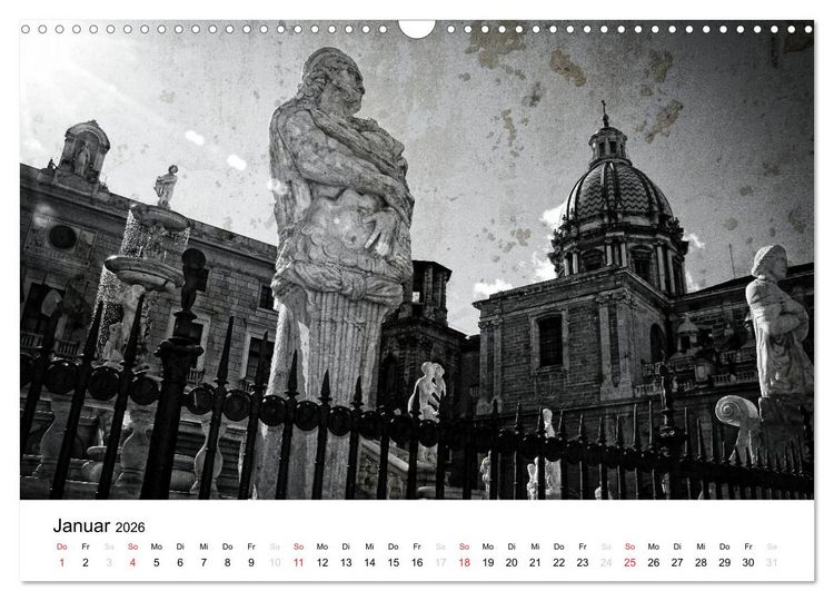 Produktbild: Silberstein portr&auml;tiert Palermo (Wandkalender 2026 DIN A3 quer), CALVENDO Monatskalender