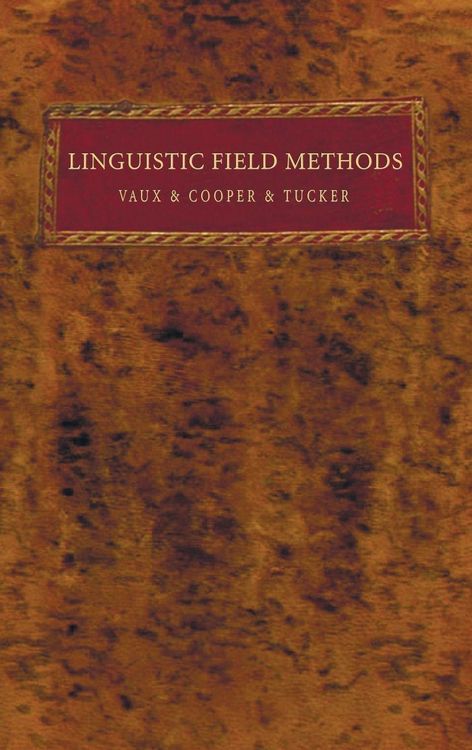 Produktbild: Linguistic Field Methods