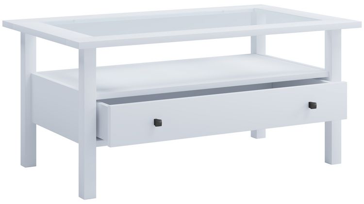 Produktbild: Holz Sofatisch Couchtisch Schublade Lingis L