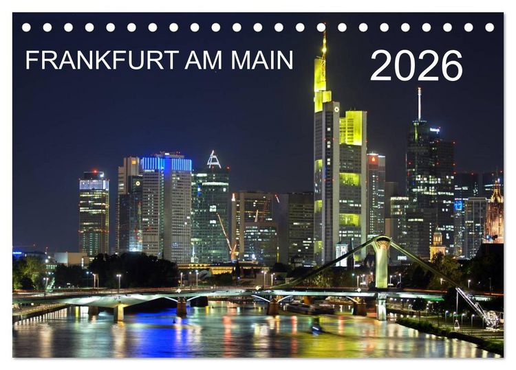 Produktbild: Frankfurt am Main (Tischkalender 2026 DIN A5 quer), CALVENDO Monatskalender