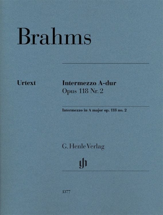 Produktbild: Johannes Brahms - Intermezzo A-dur op. 118 Nr. 2