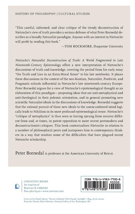 Produktbild: Nietzsche's Naturalist Deconstruction of Truth