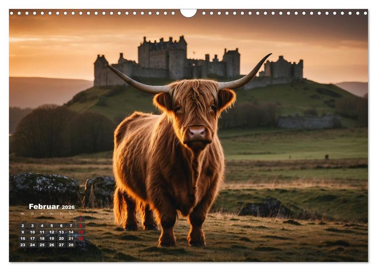 Produktbild: Highland K&uuml;he (Wandkalender 2026 DIN A3 quer), CALVENDO Monatskalender