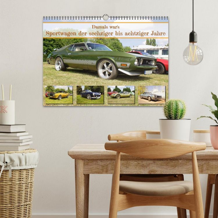 Produktbild: Damals war's - Sportwagen der sechziger bis achtziger Jahre (Wandkalender 2026 DIN A3 quer), CALVENDO Monatskalender