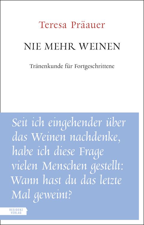 Produktbild: Nie mehr weinen