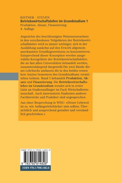 Produktbild: Betriebswirtschaftslehre im Grundstudium