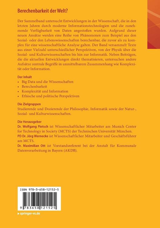 Produktbild: Berechenbarkeit der Welt?