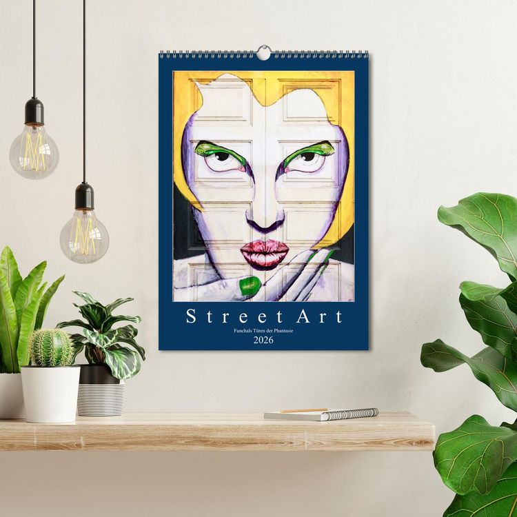 Produktbild: Street Art - Funchals T&uuml;ren der Phantasie (Wandkalender 2026 DIN A3 hoch), CALVENDO Monatskalender