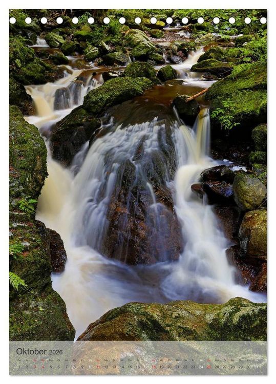 Produktbild: Alles im Fluss - Schwarzwaldwasser (Tischkalender 2026 DIN A5 hoch), CALVENDO Monatskalender