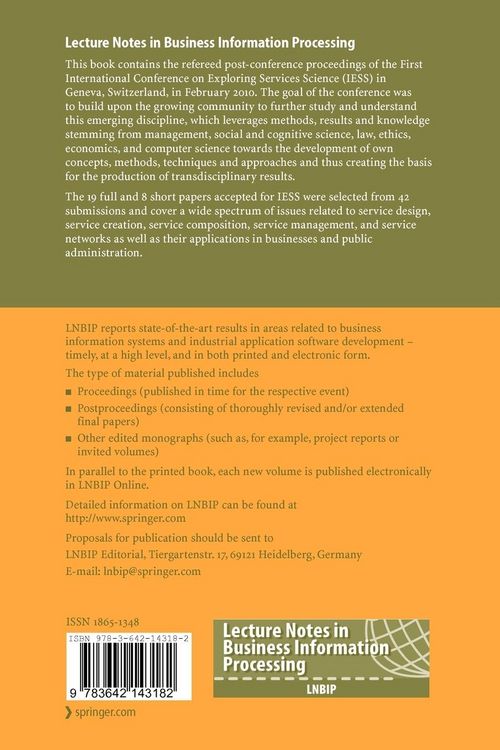 Produktbild: Exploring Services Science
