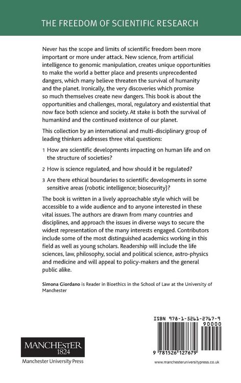 Produktbild: The freedom of scientific research
